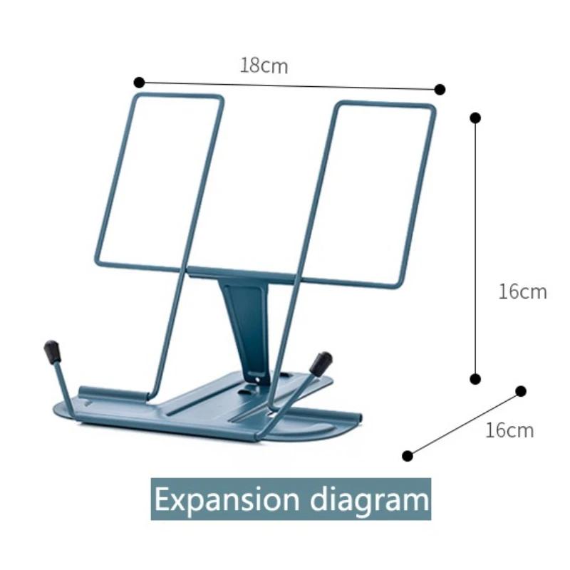 Simple Metal Reading Stand Stable and Not Easy To Collapse Foldable and Adjustable Bookshelf Portable Music Score Stand