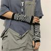 A Pair Long Fingerless Gloves Cuff For Glove Elbow Mittens Cool Stretch Winter Arm Warmer Mitten
