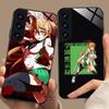 Чехол для телефона Highschool Rei Miyamoto для Samsung Galaxy A56 55 54 53 52 51 36 35 34 23 16 15 5G Стеклянный Цветной Чехол Роскошный Чехол