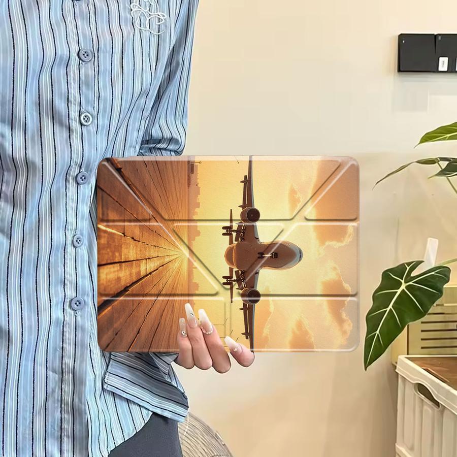 Чехол-подставка для планшета iPad Pro 2025 Pro 11-го 10-го 9-го 8-го 7-го 12,9 дюйма Air 4 5 M3 M2 1 2 M4 11 дюймов Mini 6 7 Золотой Тармак