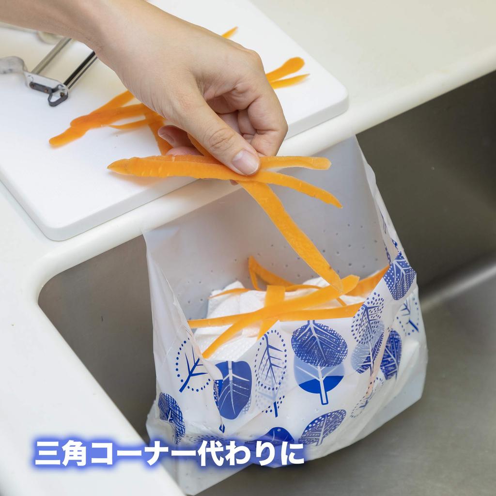 Перфорированные мусорные мешки Chemical Japan с 500 листами Листы x 20 удобные мусорные мешки с дренажем, на которые можно наклеивать и использовать наклейки, (25 комплектов)