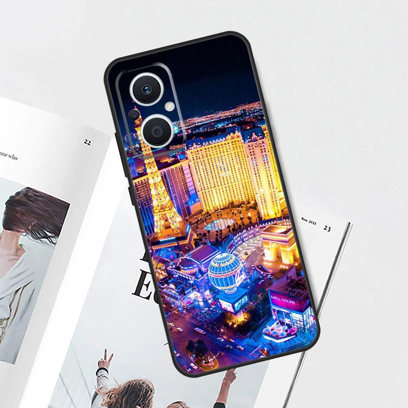 Las Vegas Strip Nevada Case For OPPO Reno 13F 14F 15F 12 11 F 10 14 15 Pro 7 8 Lite OPPO Find X9 X8 X6 X5 Pro Cover