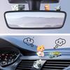 Car Cute Cat Decor Rearview Mirror Ornaments Decorations Dashboard Truck Interior Ornament Decorate Funny Pussy Figure EV Decorative Gifts RV Decors