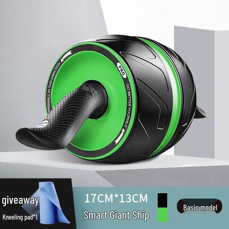 Silent Auto-Rebound Ab Wheel: Beginner Home Ab Muscle Trainer