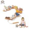Baby Animal Threading Toys Wooden Stacking Toys Blocks Board Games Wooden Toys Baby Animal Stringing Threading Beads Toys Gift
