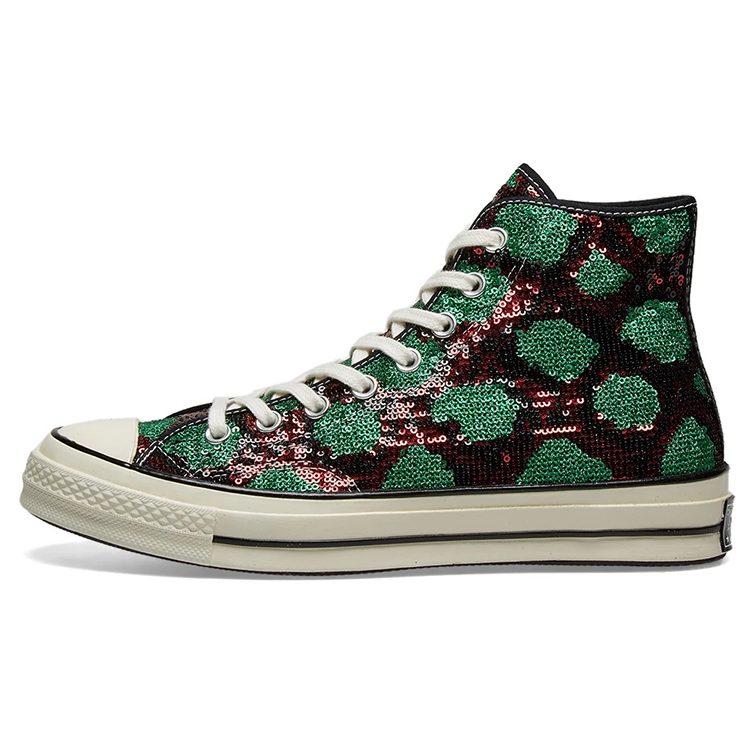 Converse Chuck 70 High 'Змеиный узор - Красно-зеленый' 166561C