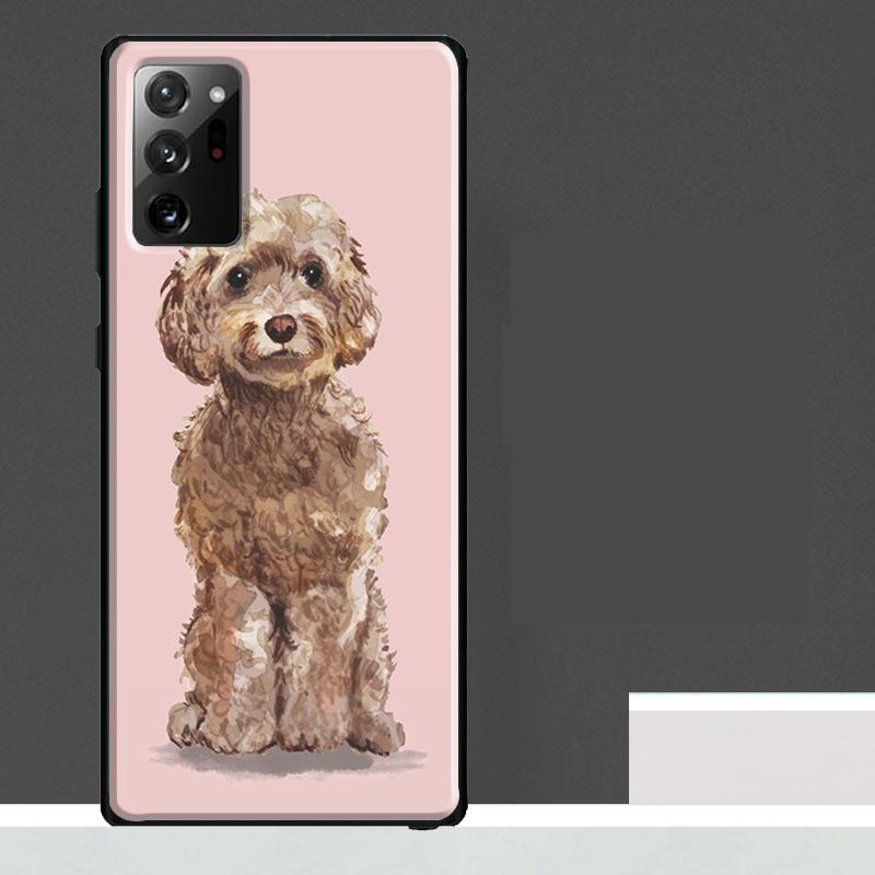 Brown Cockapoo Case For Samsung Galaxy S23 S24 S25 Ultra S9 S10 S20 S21 S22 Plus S23 FE S25 FE Phone Cover