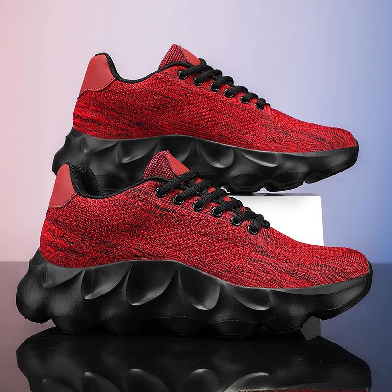 Mens Running Shoes Big Size Mesh Flat Casual Flat Comfortable Gym Training Footwear Luxury Design Lace-up Sneakers Man