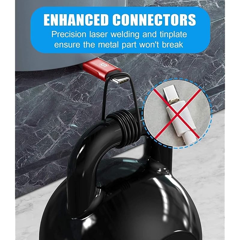 USB Type C - кабель [2M/комплект из 2 PD совместимых 60 Вт быстрая зарядка] iPhone 16/iPhone 15 Pro, iPhone15 Pro Max, iPhone15, iPhone15Plus, iPad