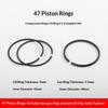 1/3 шт. 42/47/48/51/55/65/70 мм Диаметр цилиндра Набор поршневых колец для воздушного компрессора Воздушные компрессоры Воздушные насосы Пневматические детали