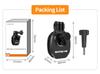 Зажим для мотоциклетного ветрового стекла для DJI Osmo Nano/360/Action 6 5 Pro/GoPro 13/Pocket 3 Алюминиевый сплав Крепление для Insta360 Go Ultra X5