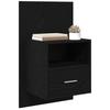 Nightstand Set of 2 Black Oak Effect 50 x 32.5 x 80 cm
