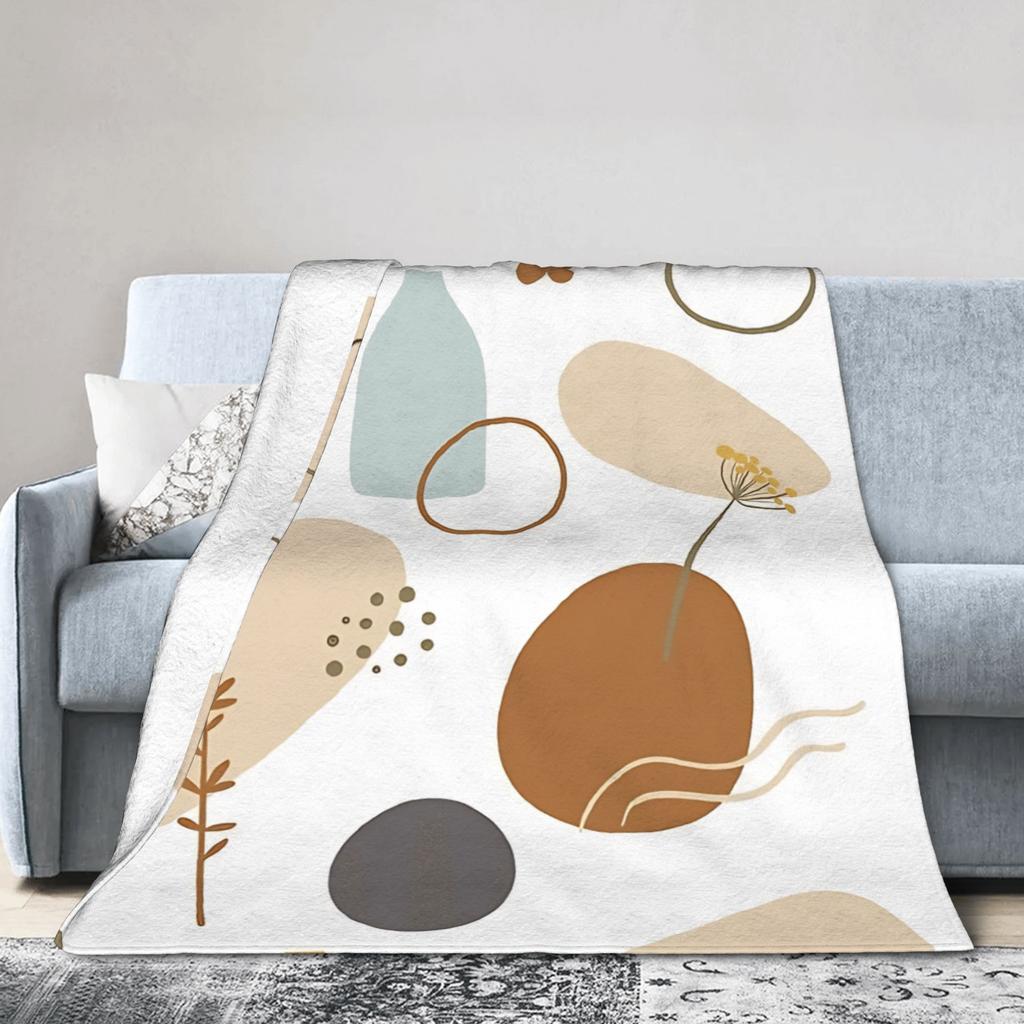 Bohemian pattern Flannel Blanket Winter Warm Soft Throw Blanket for Kids Living Room Funny Bedspread Sofa Bed Cover