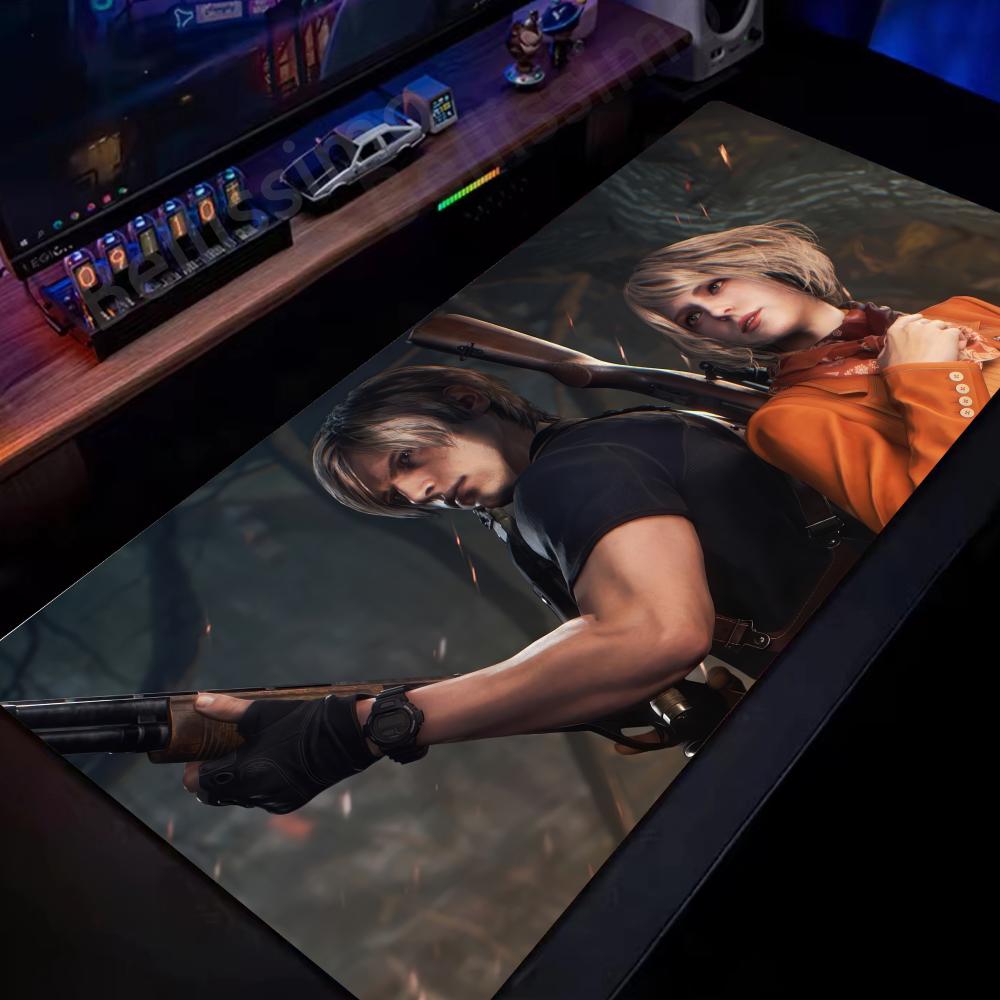 XXL Игровой коврик для мыши RResident Evil Настольный коврик для игровой клавиатуры ПК Аксессуары для компьютерных игр Leon S Kennedy Большой коврик для мыши