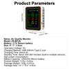 10 в 1 монитор качества воздуха PM2.5 PM10 CO CO2 TVOC HCHO AQI Температура Влажность и просмотр кривой