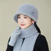 New Autumn and Winter Women's Fleece Basin Hat, Ear Protection Hat, Knitted Wool Hat