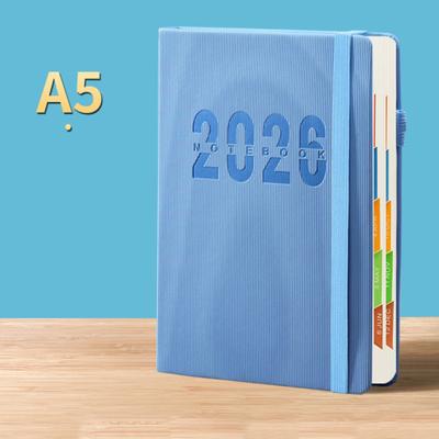 Планировщик 2026 ЯНВ. 2026 - ДЕК. Ежедневный еженедельный месячный планировщик-календарь на 2026 год с обложкой из искусственной кожи для мужчин женщин бизнесмена студента
