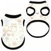 Pet Dog Vest Cute Bunny Rabbit Carrot Print Lightweight Sleeveless Shirt for Small Medium Dogs Sweet Garden Theme Daily Wear