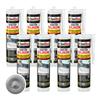 IsolBau Sanitary Silicone Gray Sanitär Silikon 8 x 300ml