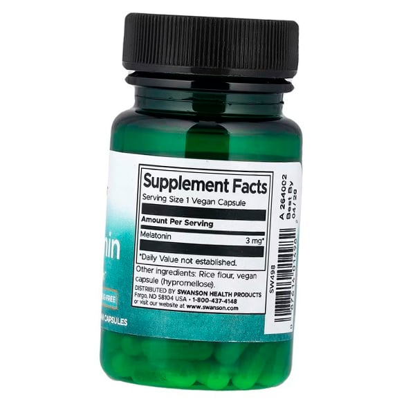 Мелатонин, Melatonin 3, Swanson 120капс (72280002)