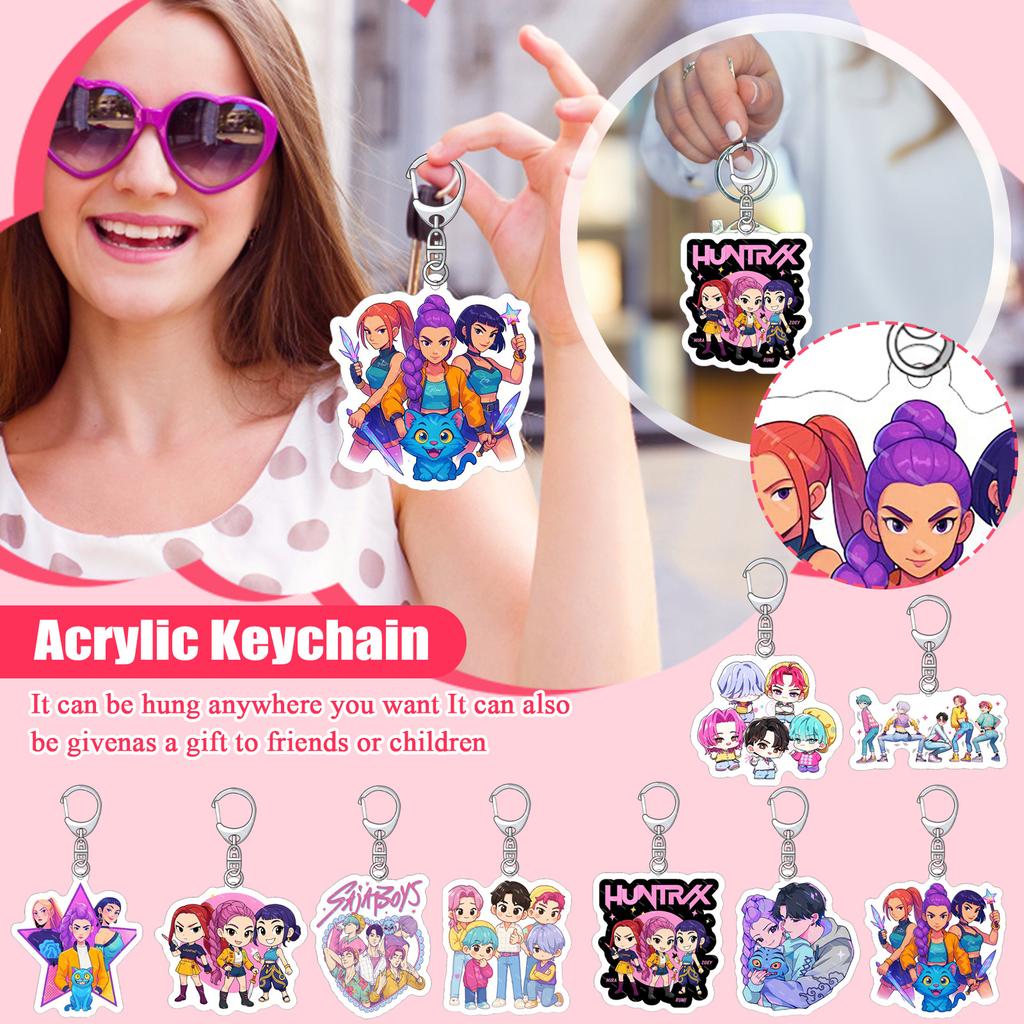 Периферийный акриловый брелок для ключей в стиле корейского аниме от Netflix