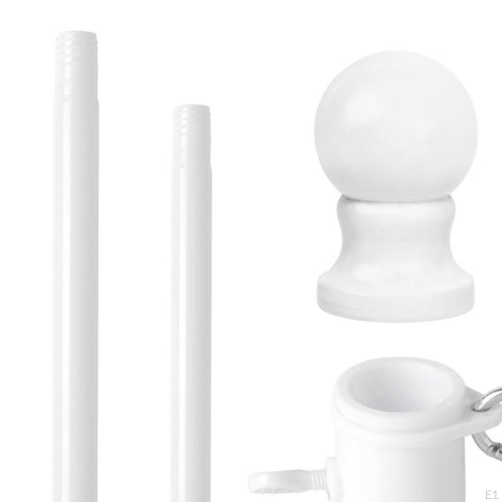 House Flag Pole Kit Portable Simple Flagpole for Store Commercial Garden