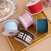 63MM 10 Yards Fine Linen Ribbon Handmade Quality Gift Packaging Ribbon  Home Crafting