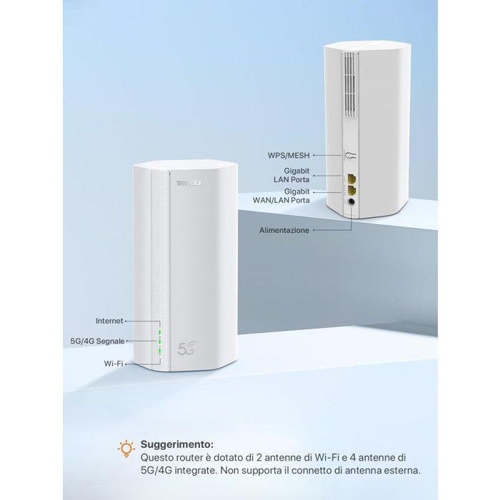 Routeur - TENDA - 5G01 - Wi-Fi 6 - 5G - Dual Band