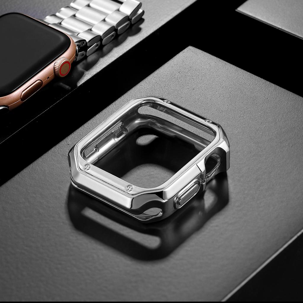 Чехол из ТПУ для Apple Watch Корпус 44 мм/40 мм 42 мм/38 мм 45 мм 41 мм бампер Защита экрана Аксессуары для корпуса iWatch Серии 6 3 SE 7 8 9