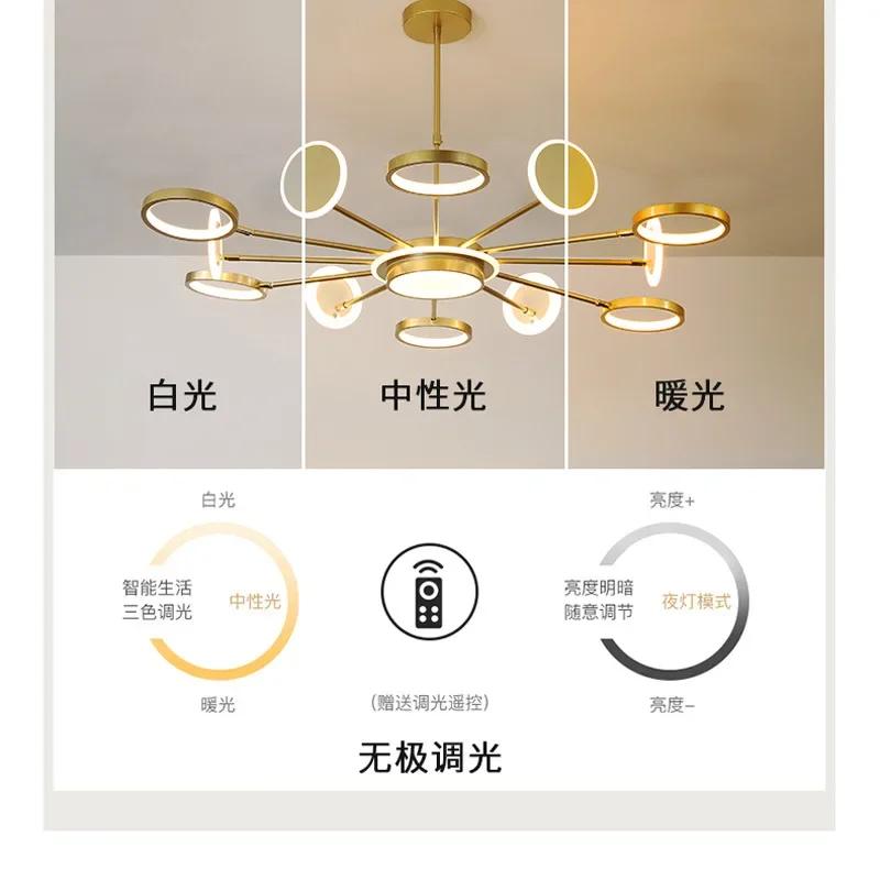 2024 новая скандинавская люстра для гостиной, легкая роскошь, высококачественные современные минималистичные дизайнерские лампы для дома из хрусталя