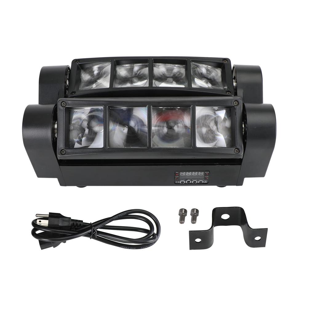 Frezon Stage Light Spider Moving Head 80W 8LED RGBW Каналы сценического освещения Совместимость с DMX Moving Light Дискотека Совместимость с