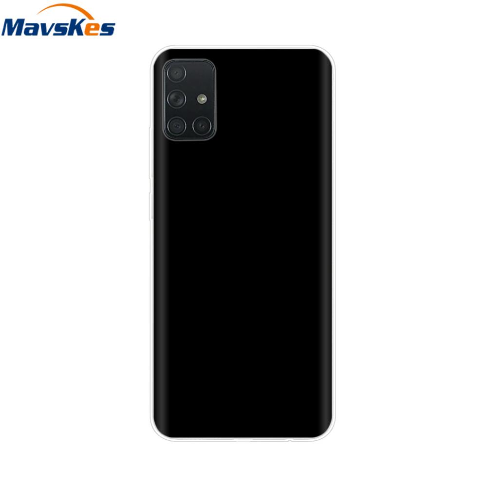 Чехол для Samsung Galaxy A51 Силиконовый Прозрачная Задняя Крышка Чехол для Телефона для Samsung Galaxy A71 SM-A715F A515F A 51 71 Чехол Fundas