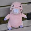 Big Pink Teeth Marmot Plush Toy Cartoon Stuffed Animal Doll Cute Decoration
