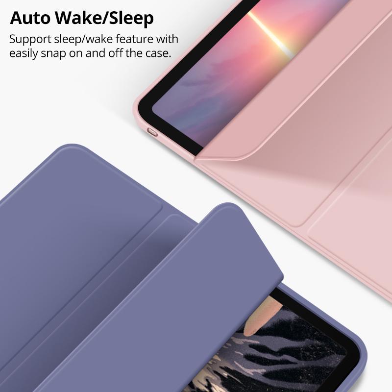 Чехол-книжка со подставкой для iPad Pro 11, мягкая задняя крышка из ТПУ, для iPad 10 10-го поколения, Air 11 5-го 4-го поколения, 10.9, 10.2, 9-го 8-го 7-го поколений, Smart-чехлы
