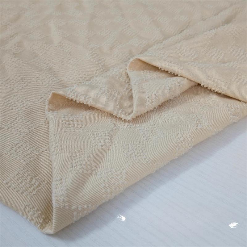 Washed Pure Cotton Denim Jacquard Fabric Vintage Crochet for Diy Sewing Jacket Shirt Dress Clothing Design Fabrics Cloth