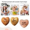 Деревянное сердце карманный жетон объятий напоминание о любви портативный сувенир мини-гаджет в форме сердца любви изоляция подарок для пар семьи друзей
