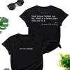 To The Person Behind Me Summer Crew Neck Top Letter Print T-Shirt Women'S Clothing