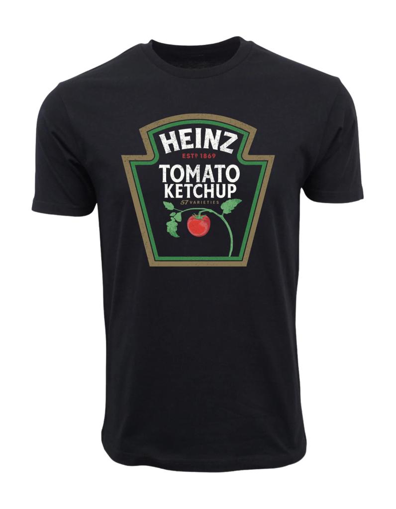 Unisex Adult Casual Graphic HEINZ TOMATO KETCHUP T SHIRT T-Shirt