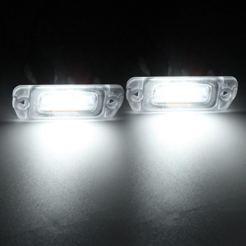 Car License Plate Light Led Number Plate Light For Mercedes Benz AMG ML450 ML500 550 ML63 License Plate Lamp White
