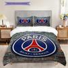 Комплект постельного белья с узором Paris F.C. Одеяло Покрывало Наволочка Домашний Декор Подарок на День Рождения (1 пододеяльник + 2 наволочки, без наполнителя)