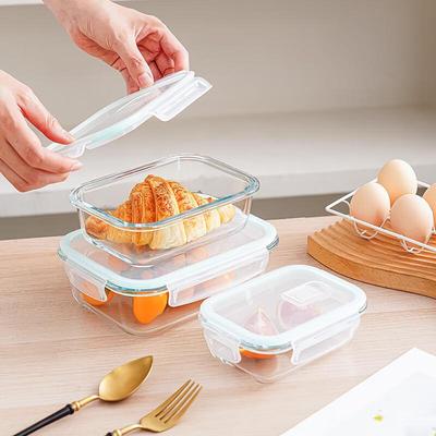 Прямоугольный стеклянный набор для хранения продуктов Zhipoya