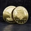 2025 Donald Trump Commemorative Coin, U.S. Presidential Souvenir Coin Gold-plated Coin Gift