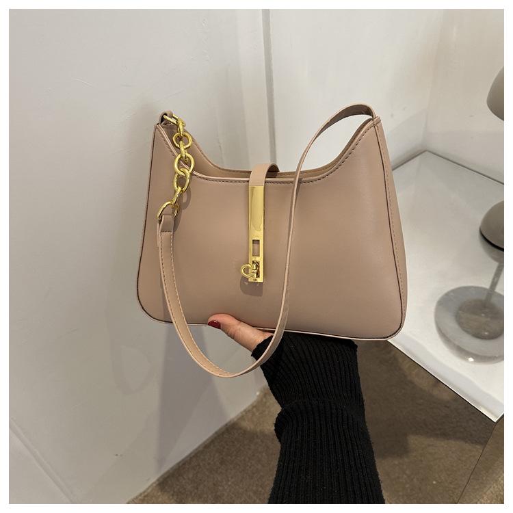 High-End Textured Solid Color Women's Crossbody Bag - Versatile Large Capacity Fashion Shoulder Bag