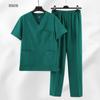 Factory Direct Cross-border Polyester Cotton Split Suit Operating Room Men and Women Doctors and Nurses Work Clothes