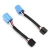 2pcs 9007 Male to H4 9003 Female Wire Harness Connector Adapter Replacement for Hummer H2 Headlight 12V‑24V