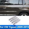 For Volkswagen VW Tiguan 2009-2013 2014 2015 Chrome Side Door Handle Catch Cover Trim Protector Sticker Accessories Car
