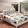 Cartoon Sushi Pattern Bed Hat Three-Piece Digital Printing Bedding Bed Hat Three-Piece Set Children Adult