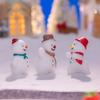 Accessories Mini Snowman Figurine Christmas Desktop Knick-Knack Creative Cartoon Snow Man Doll