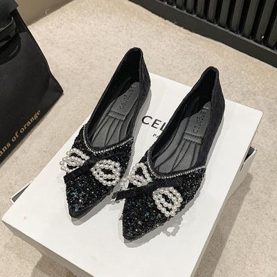 Женские балетки на плоской подошве, удобные нескользящие женские мокасины, модные туфли на плоской подошве, элегантные женские туфли с бантом, туфли для мам