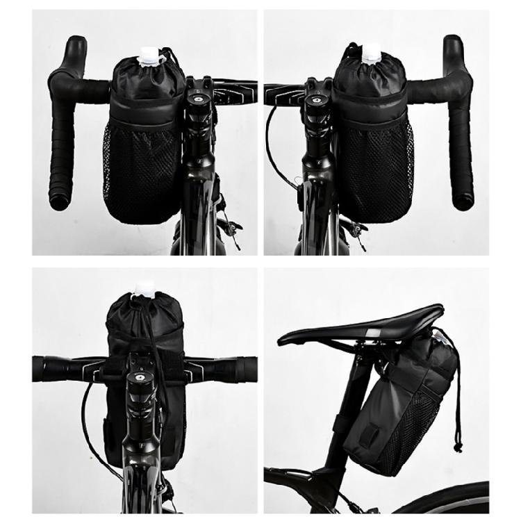 Bike Handlebar Stem Bag Cup Drink Holder Insulated Stem Bag Bike Storage Pouch